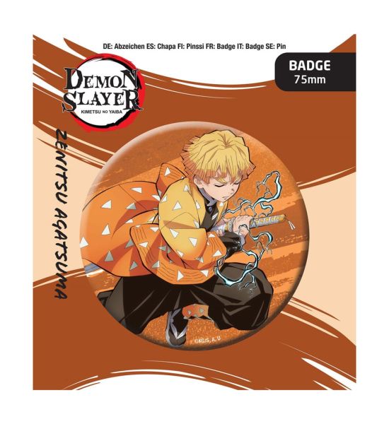 Demon Slayer: Zenitsu Agatsuma Pin Badge Preorder