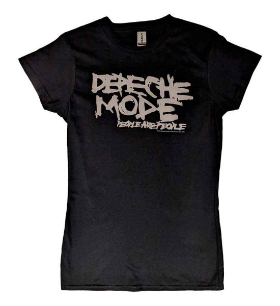 Depeche Mode: People Are People - Ladies Black T-Shirt