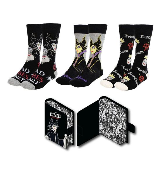 Disney Villains: Socks 3-Pack (36-43) Preorder