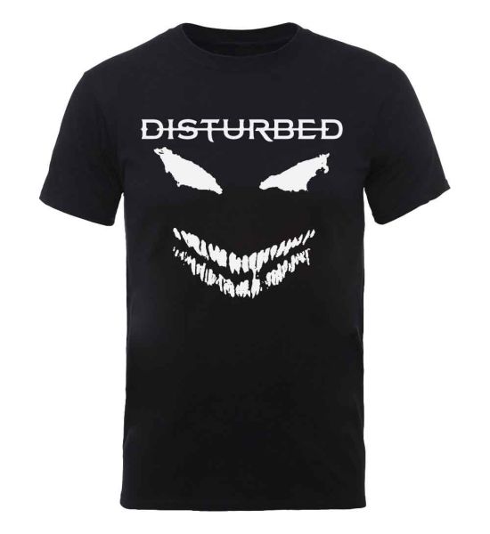 Disturbed: Scary Face Candle - Black T-Shirt