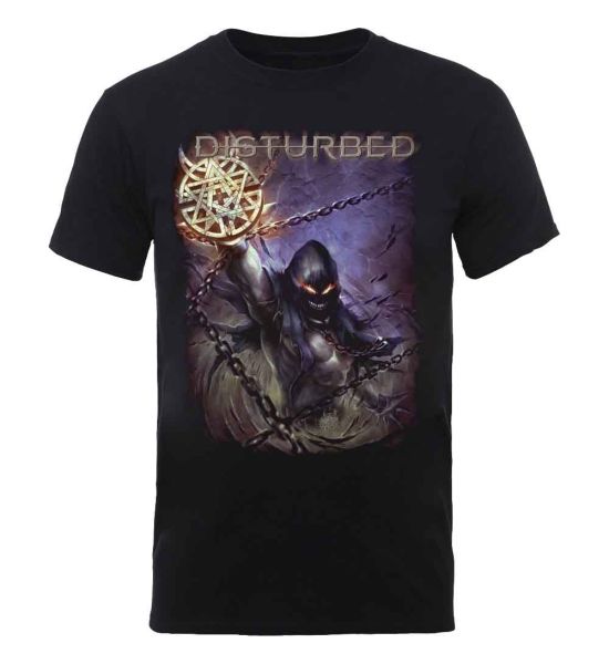 Disturbed: Vortex Colours - Black T-Shirt