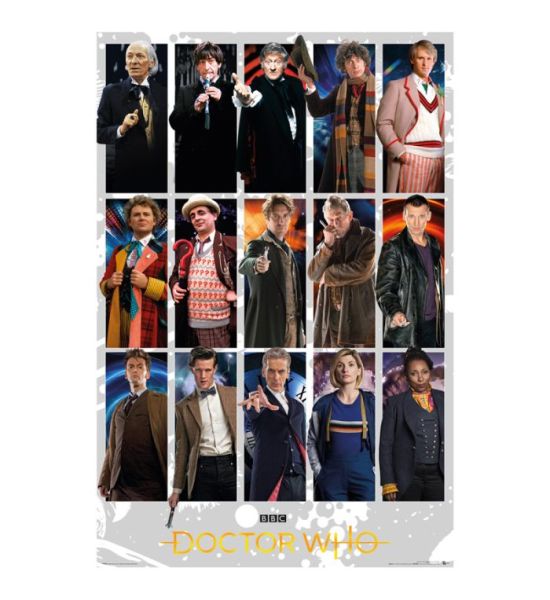 Doctor Who: Doctors Grid Maxi Poster (91.5x61cm) Preorder