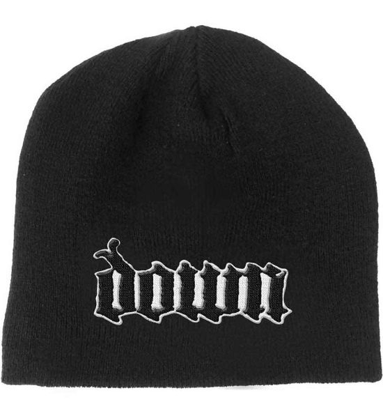 Down: Logo - Black Beanie Hat Preorder