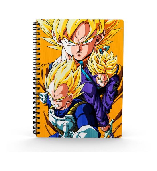 Dragon Ball Z: Saiyans 3D-Effect Notebook