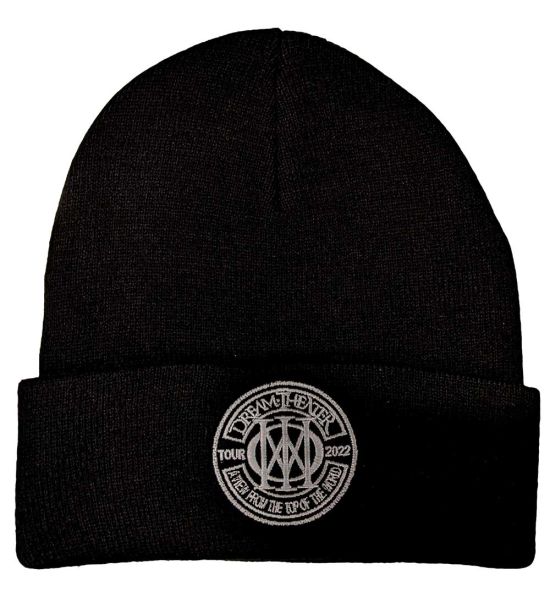 Dream Theater: Top Of The World Tour 2022 Logo - Black Beanie Hat Preorder