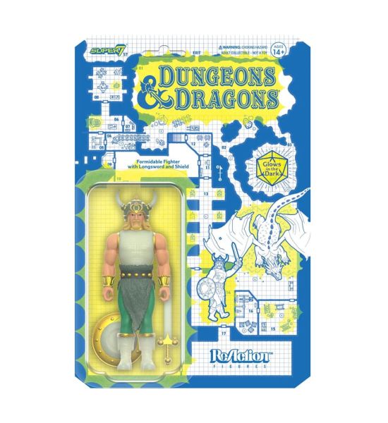 Dungeons & Dragons: Red Box Fighter Glow in the Dark ReAction Action Figure (10cm) Preorder