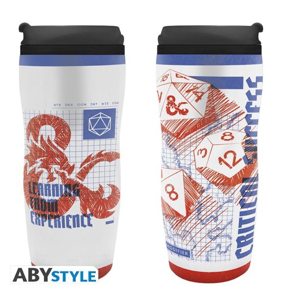 Dungeons & Dragons: Sketch Dice Travel Mug Preorder