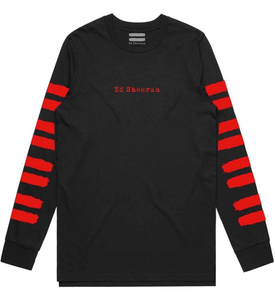 Ed Sheeran: Equals (Sleeve Print) - Black Long Sleeve T-Shirt