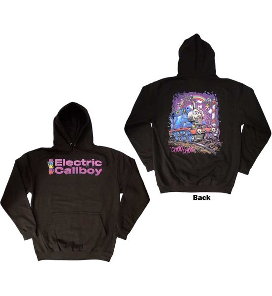 Electric Callboy: Choo Choo (Back Print) - Black Pullover Hoodie