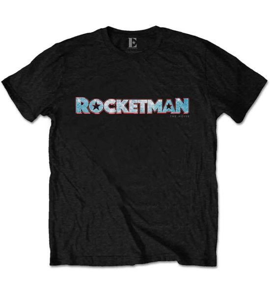 Elton John: Rocketman Movie Logo - Black T-Shirt