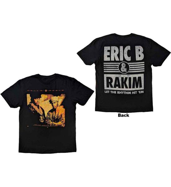 Eric B. & Rakim: Let The Rhythm Begin (Back Print) - Black T-Shirt