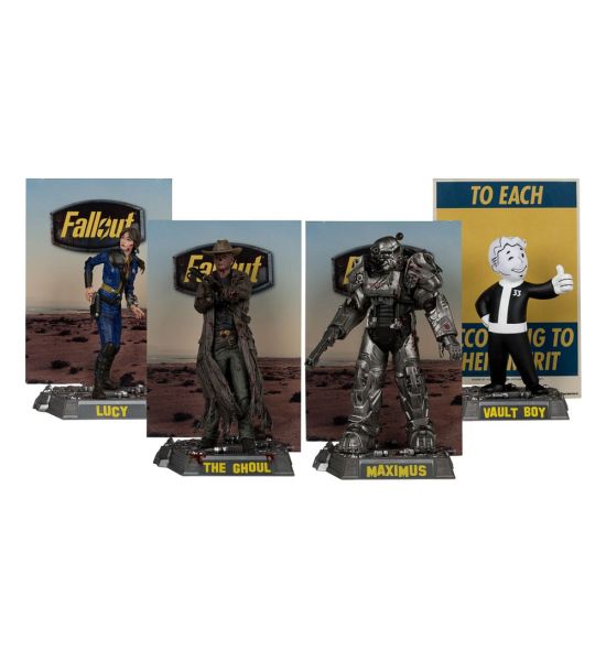 Fallout: Lucy, Maximus, The Ghoul & Vault Boy 4-Pack PVC Statue (15cm) Preorder