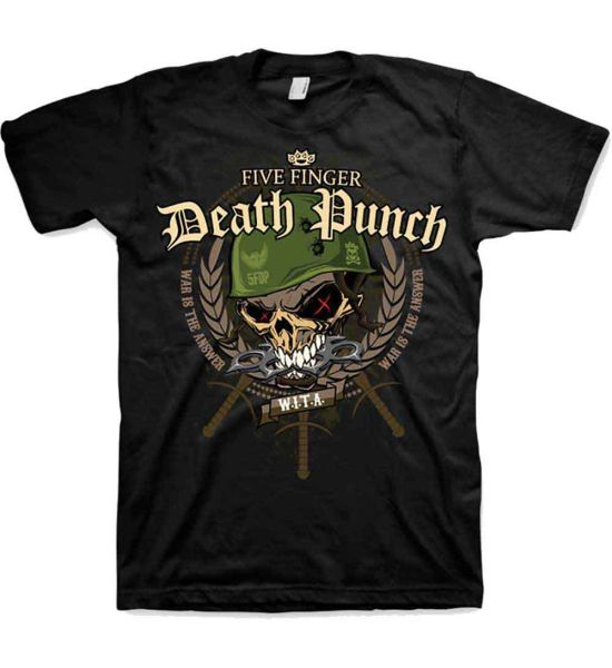 Five Finger Death Punch: War Head - Black T-Shirt