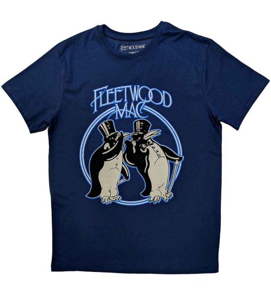 Fleetwood Mac: Penguins - Denim Blue T-Shirt