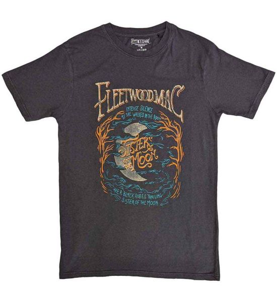 Fleetwood Mac: Sisters Of The Moon (Pigment Wash) - Black T-Shirt