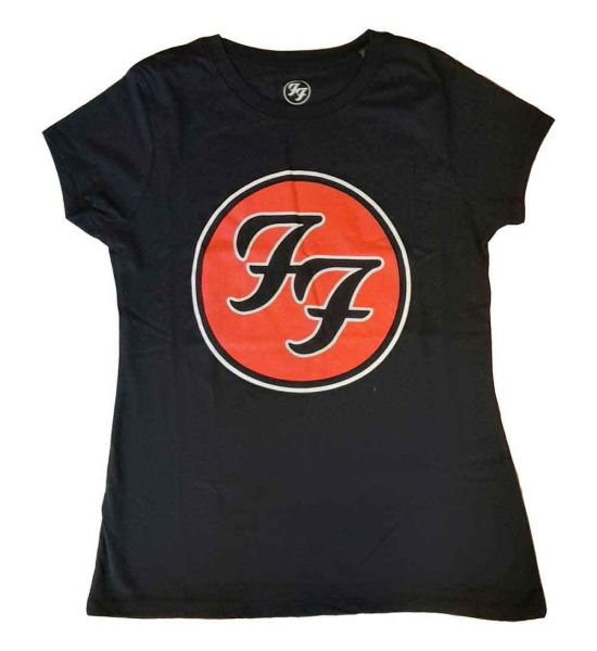 Foo Fighters: FF Logo - Ladies Black T-Shirt