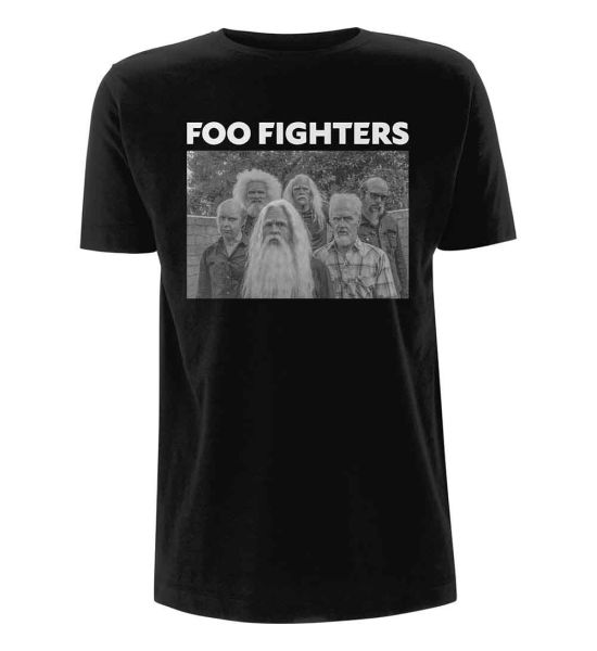 Foo Fighters: Old Band Photo - Black T-Shirt