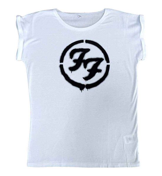 Foo Fighters: Rock's Not Dead - Ladies White T-Shirt