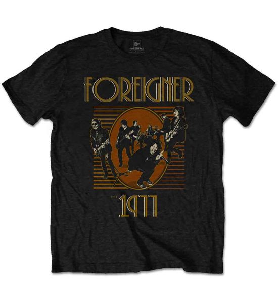 Foreigner: Est. 1977 - Black T-Shirt