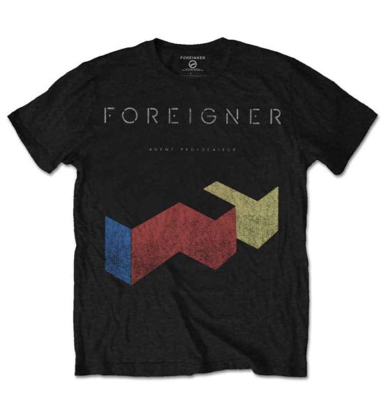 Foreigner: Vintage Agent Provocateur - Black T-Shirt