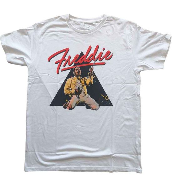 Freddie Mercury: Triangle - White T-Shirt