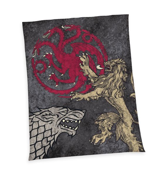 Game Of Thrones: Logos Fleece Blanket (150cm x 200cm)