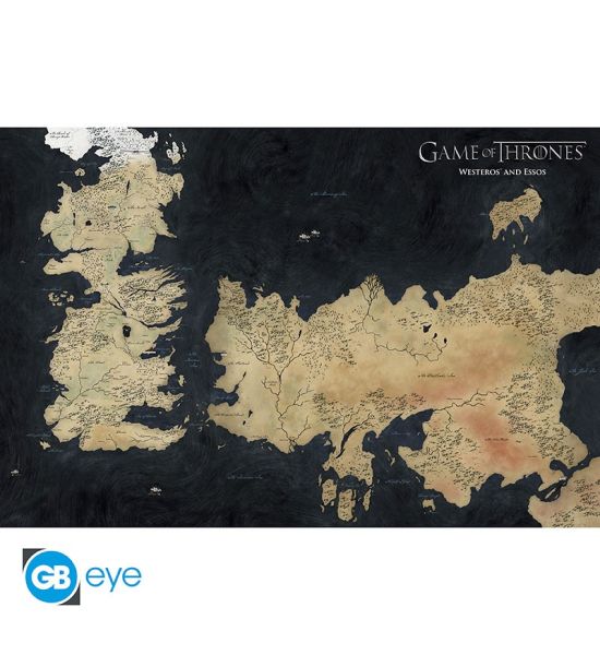 Game Of Thrones: Westeros Map Poster (91.5x61cm) Preorder