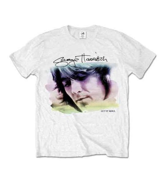 George Harrison: Water Colour Portrait - White T-Shirt