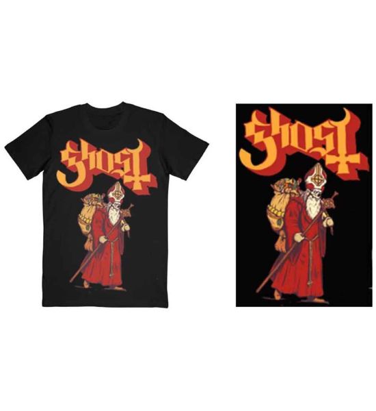 Ghost: Greetings From Papa Noel - Black T-Shirt