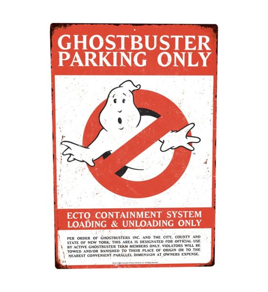 Ghostbusters: Parking Metal Sign