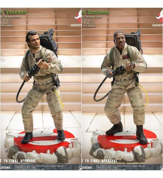 Ghostbusters: Peter Venkman + Winston Zeddemore Twin Pack Set 1/8 Resin Statue (22cm) Preorder