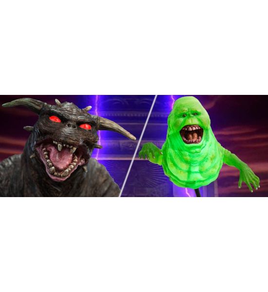 Ghostbusters: Slimer (DX) + Zuul (DX) Deluxe Version Twin Pack Set 1/8 Statue (12cm)