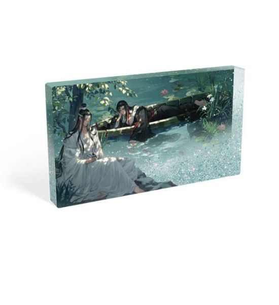 Grandmaster of Demonic Cultivation: Wei Wuxian & Lan Wangji Lotus Pond Acryl Block with Glitter (17 x 10cm) Preorder