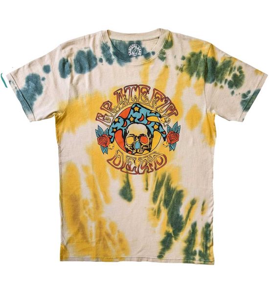 Grateful Dead: Jester (Dip Dye, Dye Wash) - Neutral T-Shirt