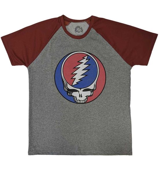 Grateful Dead: Steal Your Face Classic - Grey & Red T-Shirt