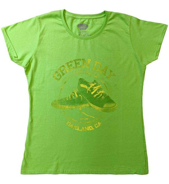 Green Day: All Stars - Ladies Green T-Shirt