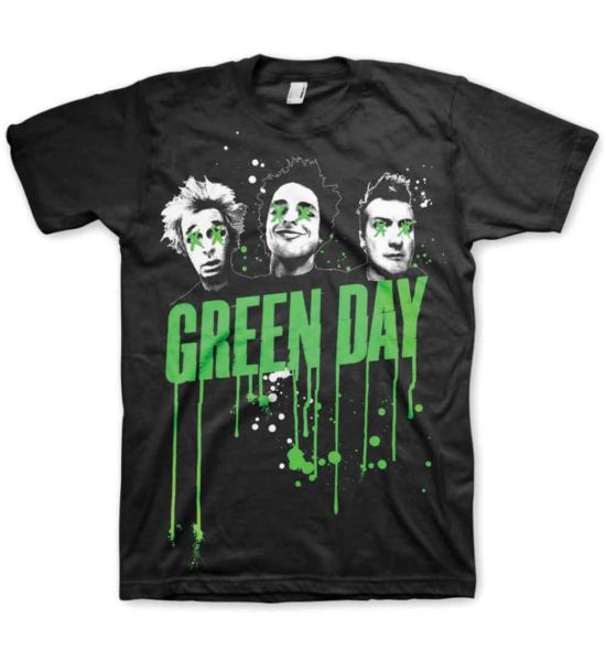 Green Day: Drips - Black T-Shirt