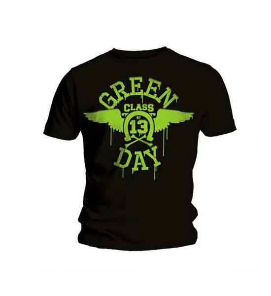 Green Day: Neon Black - Black T-Shirt