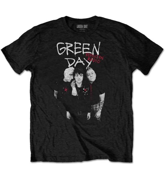 Green Day: Red Hot - Black T-Shirt