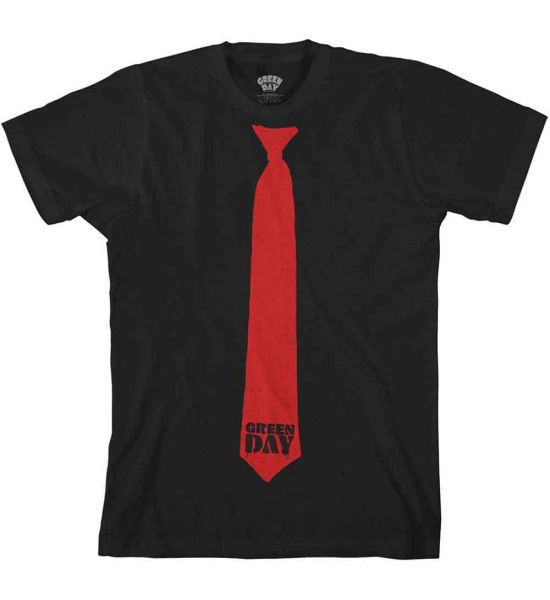 Green Day: Tie - Black T-Shirt