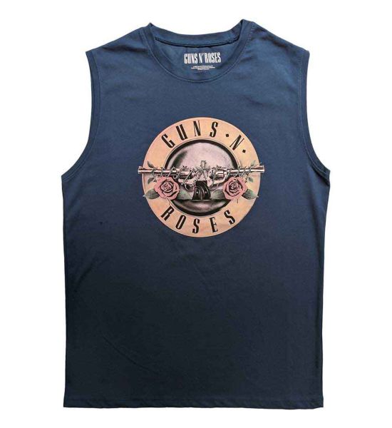 Guns N' Roses: Classic Logo - Denim Blue T-Shirt