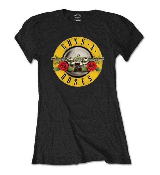 Guns N' Roses: Classic Logo - Ladies Black T-Shirt