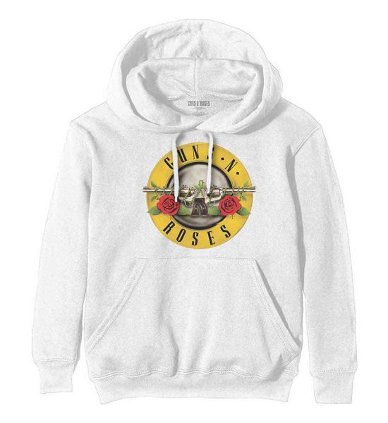 Guns N' Roses: Classic Logo - White Pullover Hoodie