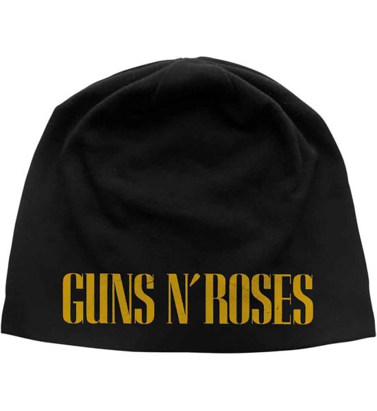 Guns N' Roses: Logo (Discharge Print) - Black Beanie Hat Preorder