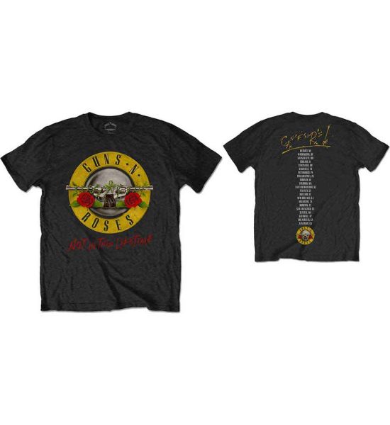 Guns N' Roses: Not in this Lifetime Tour (Back Print) - Black T-Shirt