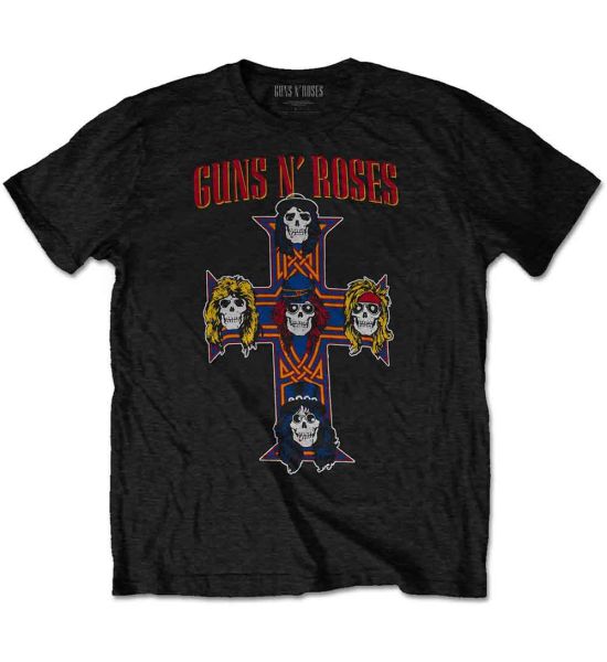 Guns N' Roses: Vintage Cross - Black T-Shirt