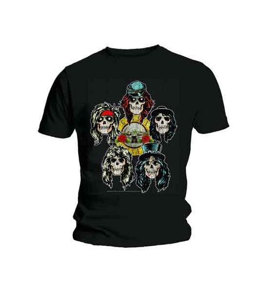 Guns N' Roses: Vintage Heads - Black T-Shirt