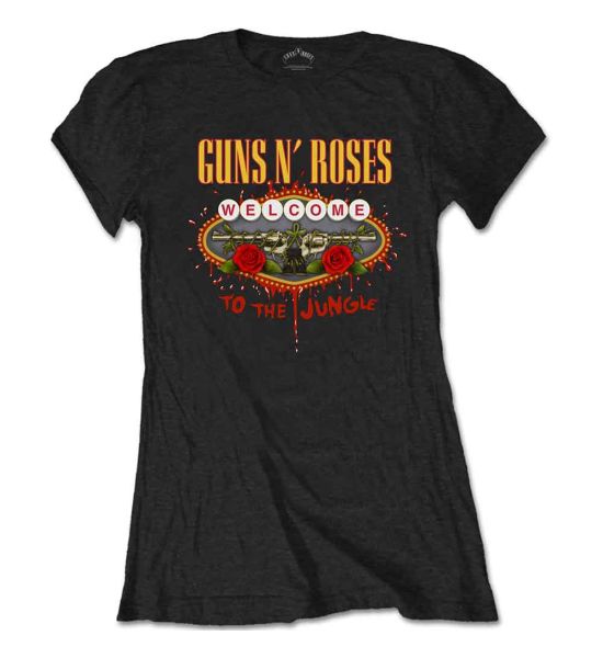 Guns N' Roses: Welcome to the Jungle - Ladies Black T-Shirt