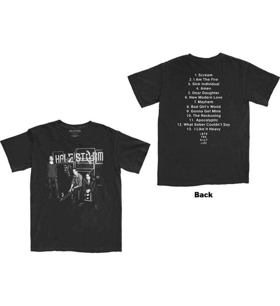 Halestorm: The Wild Cover (Back Print) - Black T-Shirt