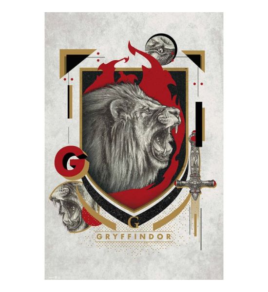 Harry Potter: Gryffindor Illustrative Maxi Poster (91.5x61cm)